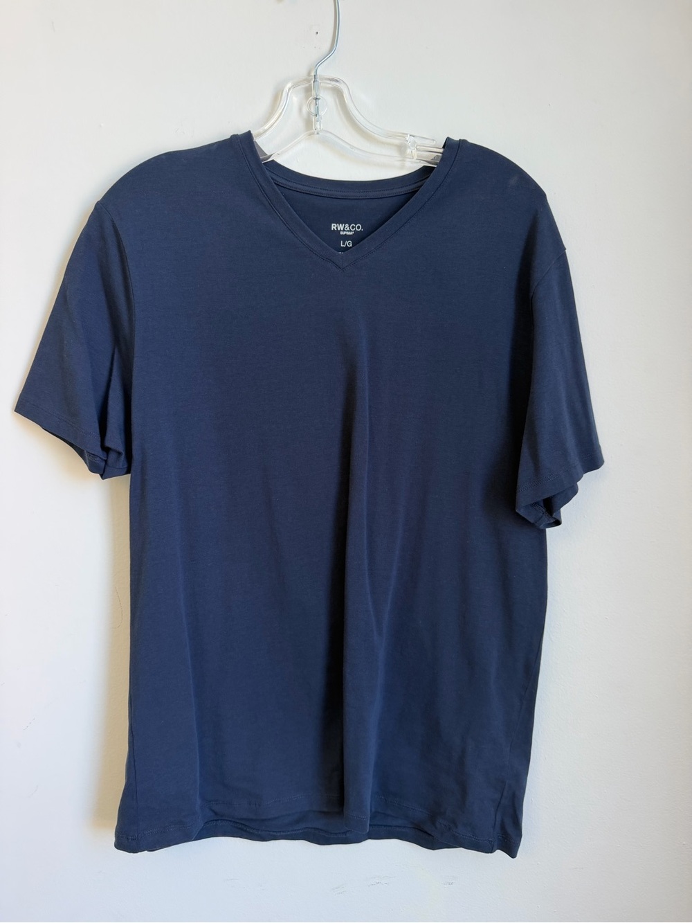 RW&CO. Men's Dark Navy V-Neck Short Sleeve Tee